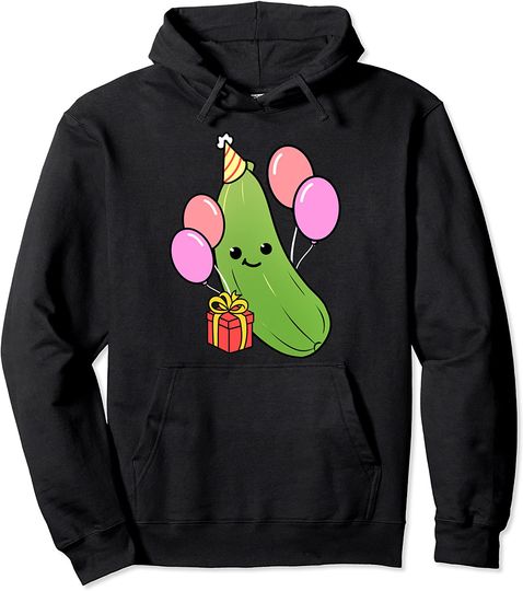 Birthday Zucchini for Vegetable Lover Pullover Hoodie