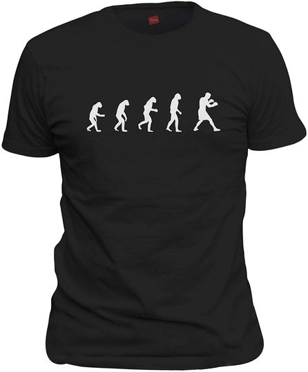 shirtloco Men's Evolution of Man to Boxer T-Shirt