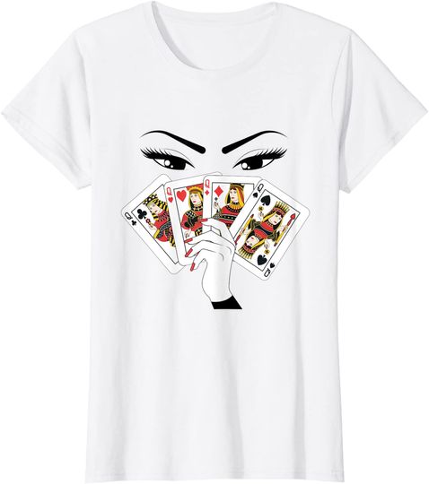 Womens All Queens Playing Her Hand T-Shirt