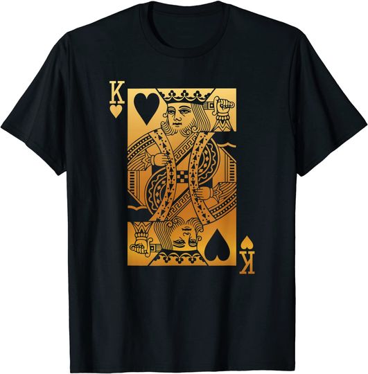 King of Hearts Card T Shirt