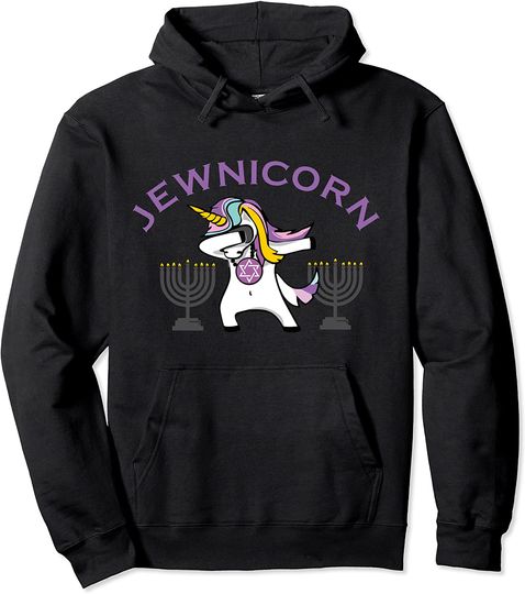 Jewnicorn funny dabbing unicorn Pullover Hoodie