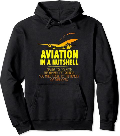For Aviators & Aviation Airplane Captains Funny Pilot Pullover Hoodie
