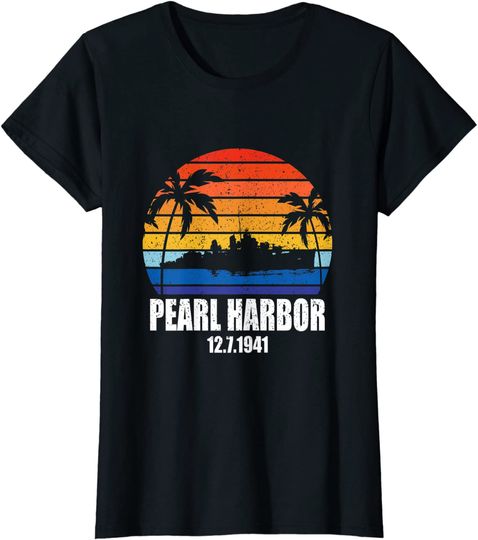 Vintage Pearl Harbor Sunset 80th Anniversary Hoodie