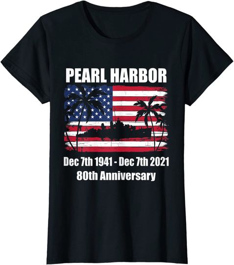 Vintage Pearl Harbor 80th Anniversary Flag Hoodie