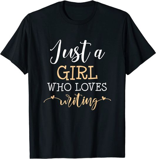Writing Girl Who Loves T-Shirt