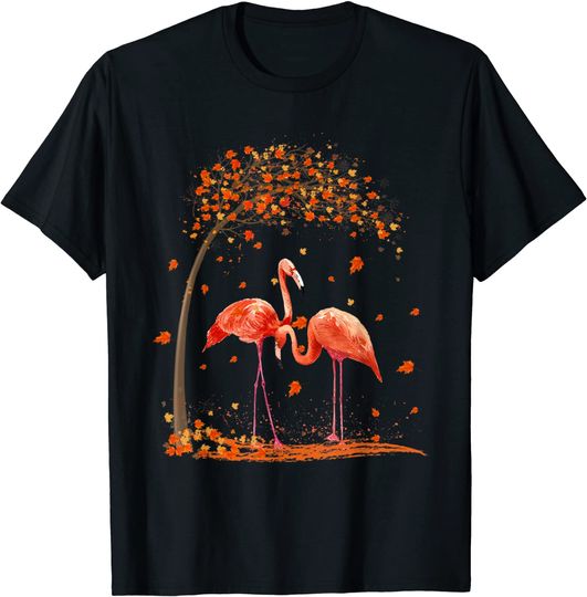 It's Fall Y'all Flamingo Thanksgiving Halloween T-Shirt
