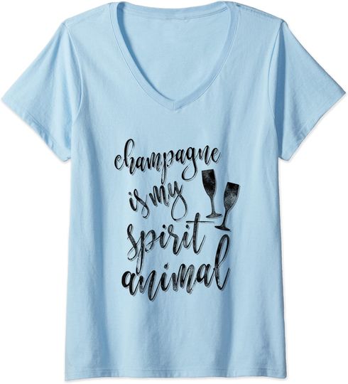 Champagne Is My Spirit Animal T Shirt