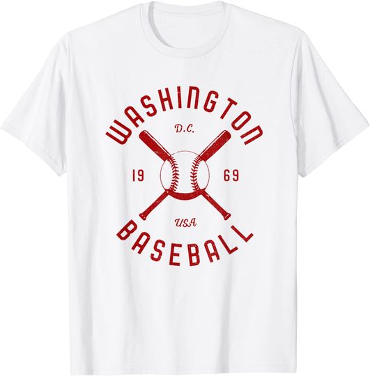 Washington Baseball Distressed T Shirt
