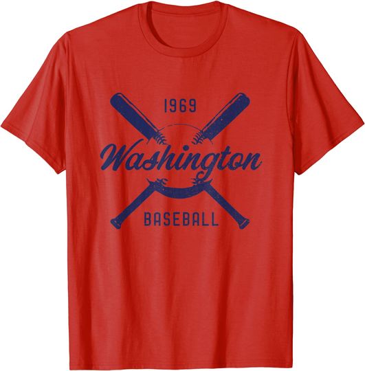 Vintage Look Distressed Washington 1969 T Shirt