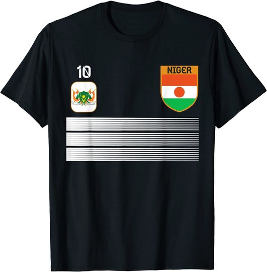 Flag logo, Niger Football Jersey T-Shirt