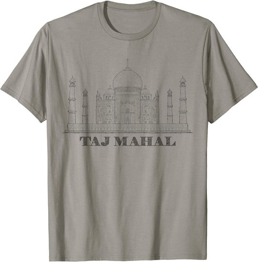 India Mahal Mausoleum Mandala T Shirt