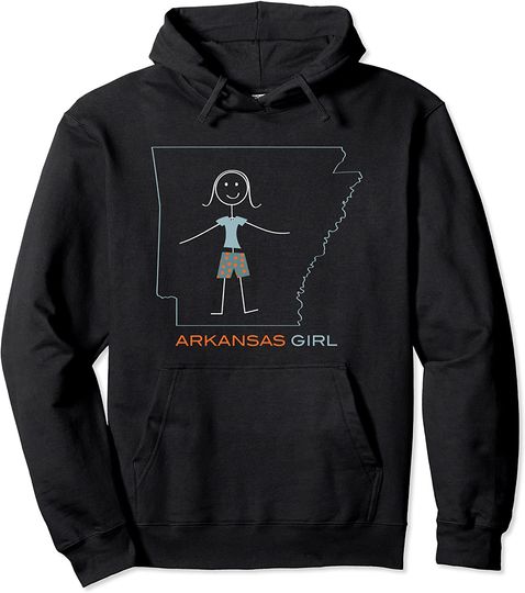 Arkansas Design, AR Girls Arkansas Pullover Hoodie