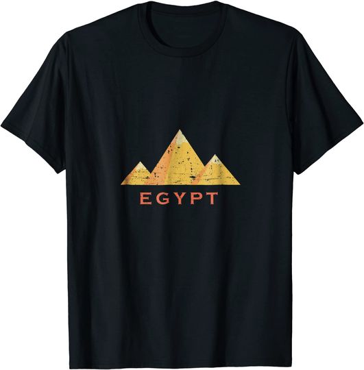 Egypt Pyramids Giza Cairo Distressed T Shirt