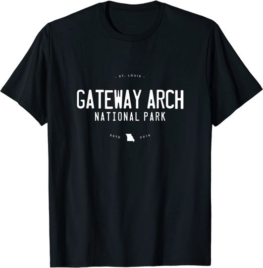 Gateway Arch National Park St Louis Graphic T Shirt