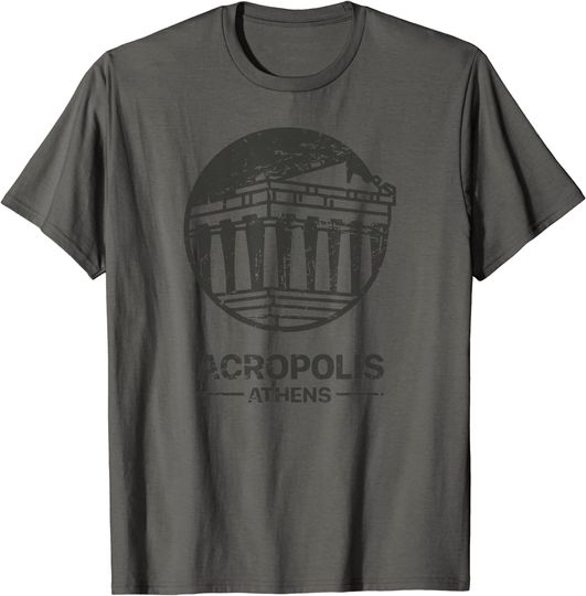 Ancient Greece Vacation / Distressed Athens Acropolis T Shirt