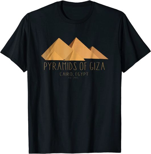 Pyramids of Giza Egypt Archaeology History T Shirt