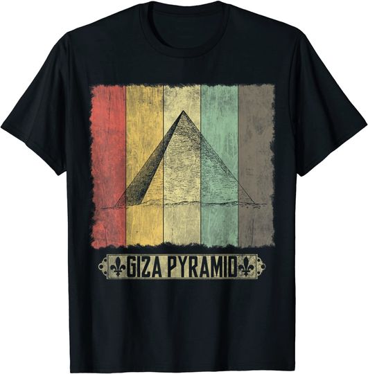 Giza Pyramids Ancient Egyptian Architecture T Shirt