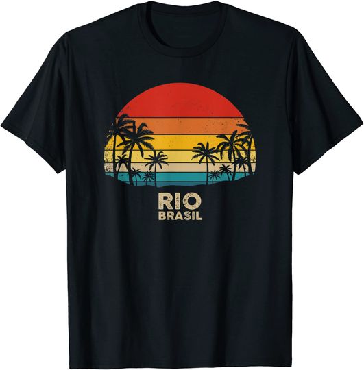 Vintage Rio de Janeiro - Brazil Beach Souvenir T-Shirt