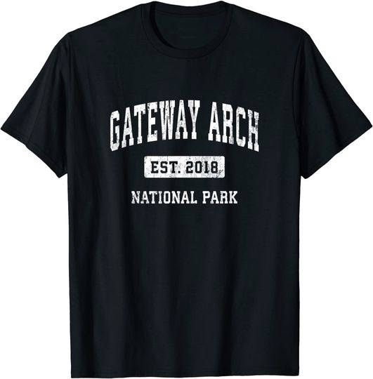 Gateway Arch Vintage National Park Sports T Shirt
