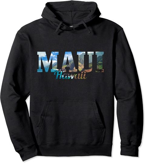 Maui Hawaii Hawaiian Islands Surf Surfing Surfer Gift Pullover Hoodie