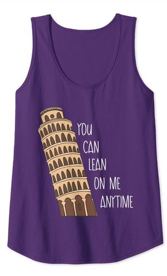 LFunny Leaning Tower of Pisa Tank Top