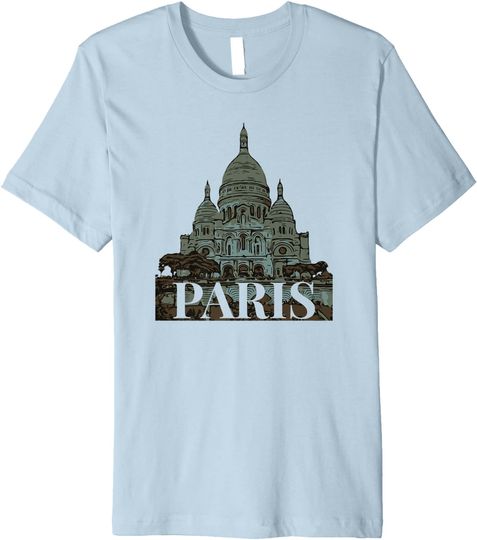 Sacre Coeur Basilica Souvenir Paris France T Shirt