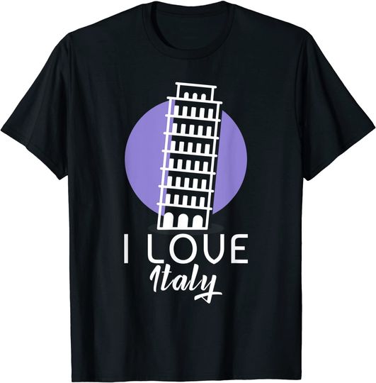 I Love Italy Leaning Tower Of Pisa T-Shirt