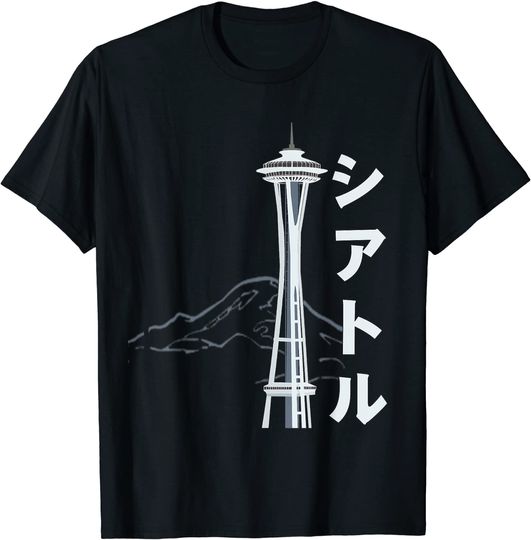 Seattle Space Needle Mount Rainer T Shirt