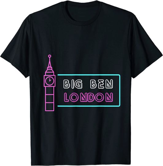London Big Ben England Clock Tower T-Shirt