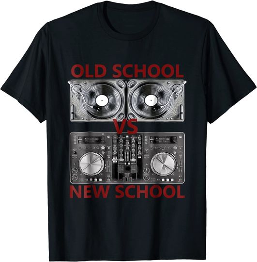 Old School DJ VS New School T Shirt