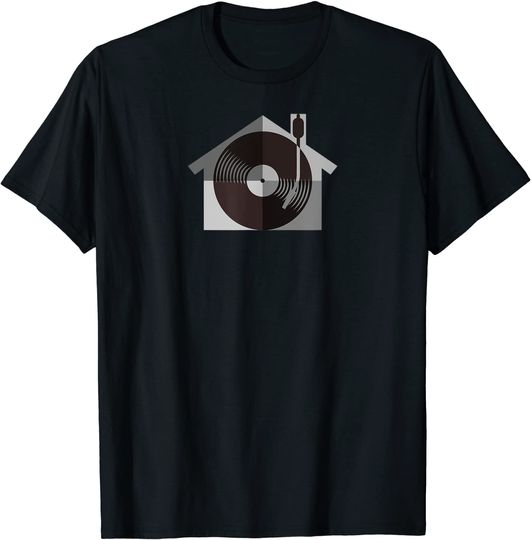 I Love House Music House Music DJ Monochrome T Shirt