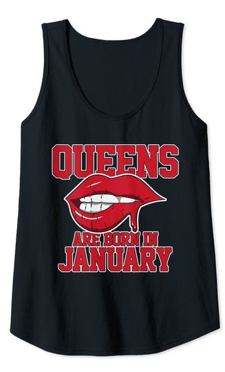 January Birthday Month Celebrant Queens Tank Top