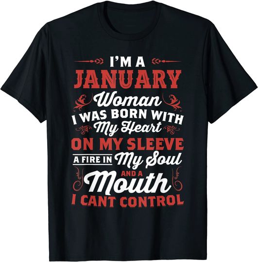 I'm A January Women Queen Born T-Shirt