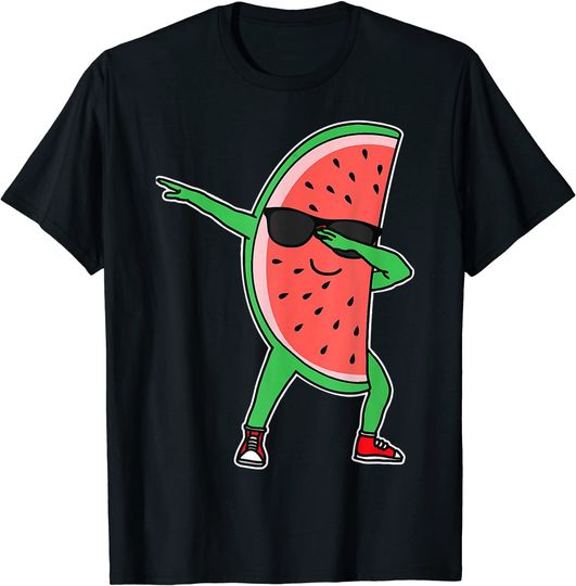 Dabbing Watermelon Kawaii Dab Summer Fruit Melon T Shirt