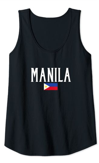 Manila Philippines Flag Tank Top