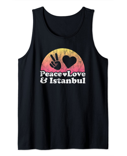 Peace Love and Istanbul Turkey Tank Top
