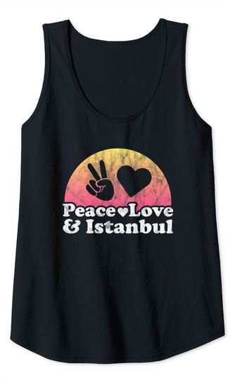 Peace Love and Istanbul Turkey Tank Top