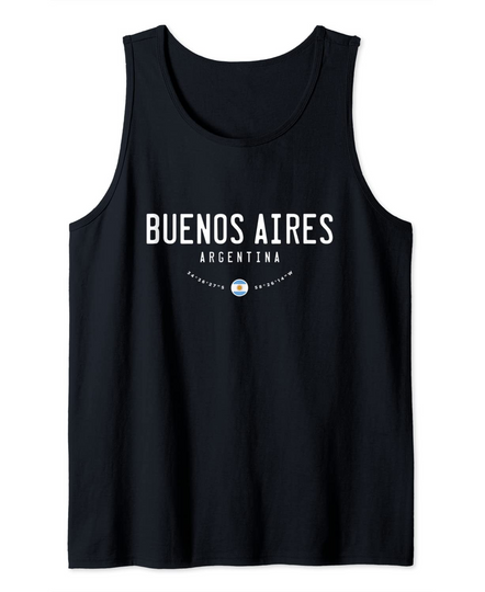 Buenos Aires Argentina Flag Tank Top