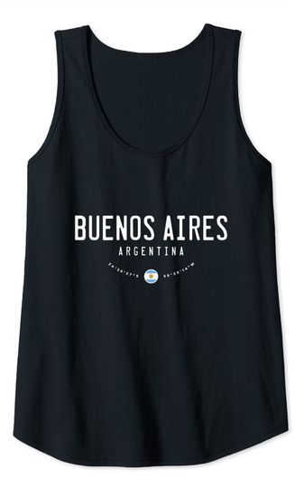 Buenos Aires Argentina Flag Tank Top