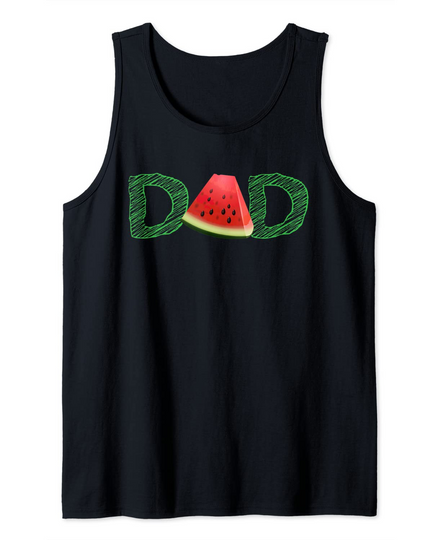 Dad Watermelon Tropical Summer Fruit Tank Top