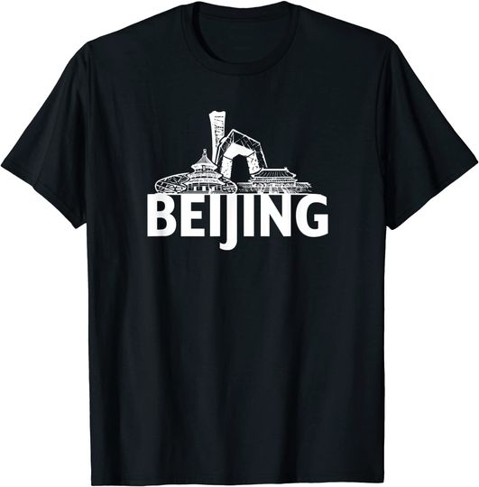 Beijing China Asia City Skyline T-Shirt