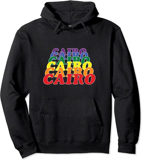 Cairo City Gay Pride Rainbow Pullover Hoodie