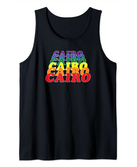 Cairo City Gay Pride Rainbow Tank Top