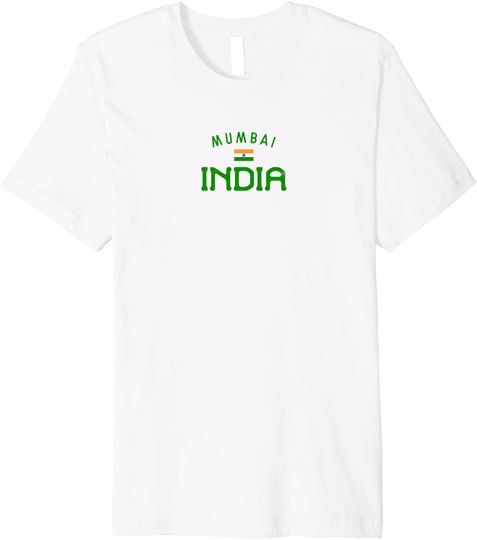 Mumbai India Indian Flag T-Shirt
