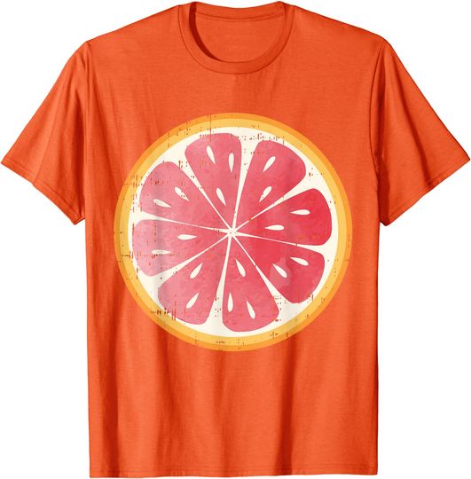 Grapefruit Pomelo Fruit Slice Citrus Halloween T Shirt