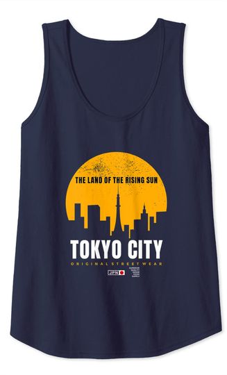 Enjoy Tokyo City The Land Of Rising Sun Tank Top