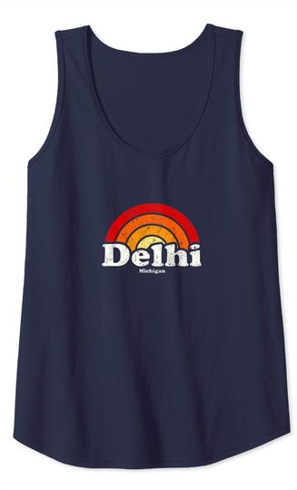 Delhi Michigan Design Tank Top