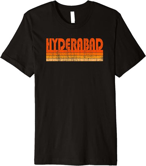 Vintage Grunge Style Hyderabad T Shirt