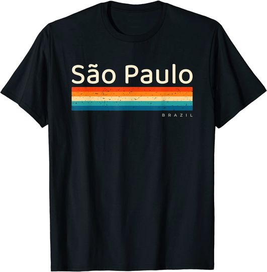 Sao Paulo Brazil Retro T-Shirt