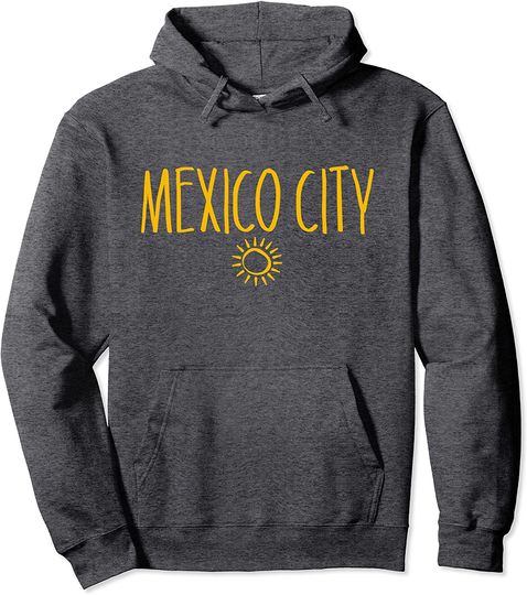 Mexico City Sun Drawing Pullover Hoodie